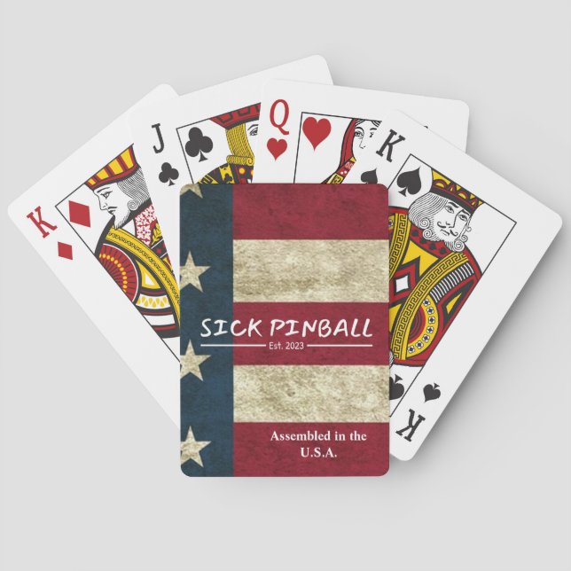 Sick Pinball Est. 2023 Playing Cards (Back)