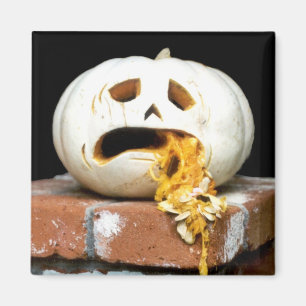 Sick Pumpkin Magnet - "Barfy"