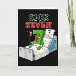 Sick Seven 67 Costume Fun 6 7 Meme Wordplay Design Card