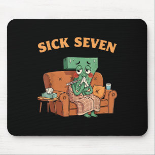 Sick Seven 67 Halloween Costume Fun Wordplay Desig Mouse Pad