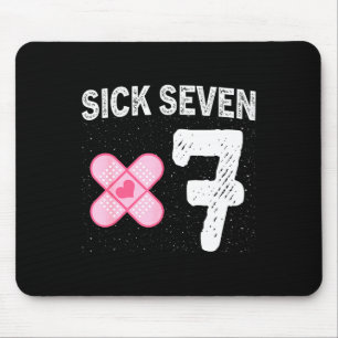 Sick Seven 67 Halloween Costume Fun Wordplay Desig Mouse Pad