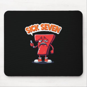 Sick Seven 67 Halloween Costume Fun Wordplay Mouse Pad