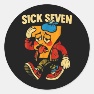 Sick Seven 67 Halloween Six Seven Classic Round Sticker