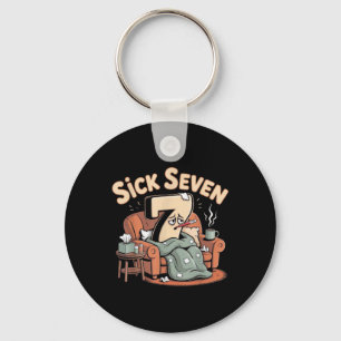Sick Seven 67 Halloween Six Seven Costume Fun Word Keychain