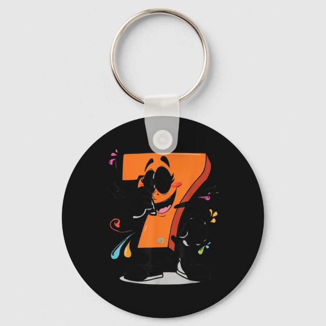 Sick Seven 67 Meme Brainrot Halloween Outfit Idea  Keychain (Front)