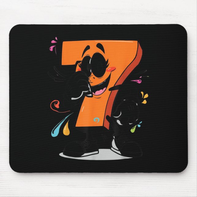 Sick Seven 67 Meme Brainrot Halloween Outfit Idea  Mouse Pad (Front)
