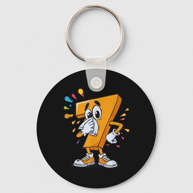 Sick Seven 67 Meme Halloween Costume For Fans  Keychain (Front)