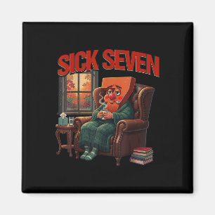 Sick Seven 67 Meme Halloween Costume Funny Cozy Au Magnet