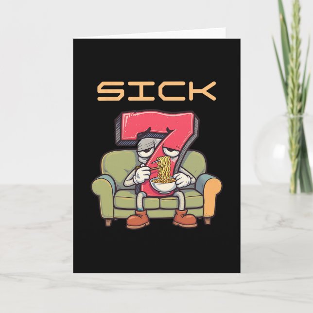 Sick Seven 67 Meme Six Seven 1  Card (Front)