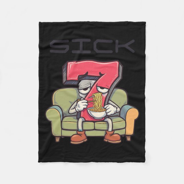 Sick Seven 67 Meme Six Seven  Fleece Blanket (Front)