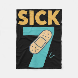 Sick Seven Fun Wordplay Meme 6 7 Six Seven Drip  Fleece Blanket