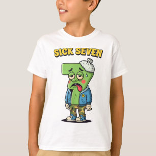 Sick Seven Funny Meme Trending 6 7 Halloween Costu T-Shirt