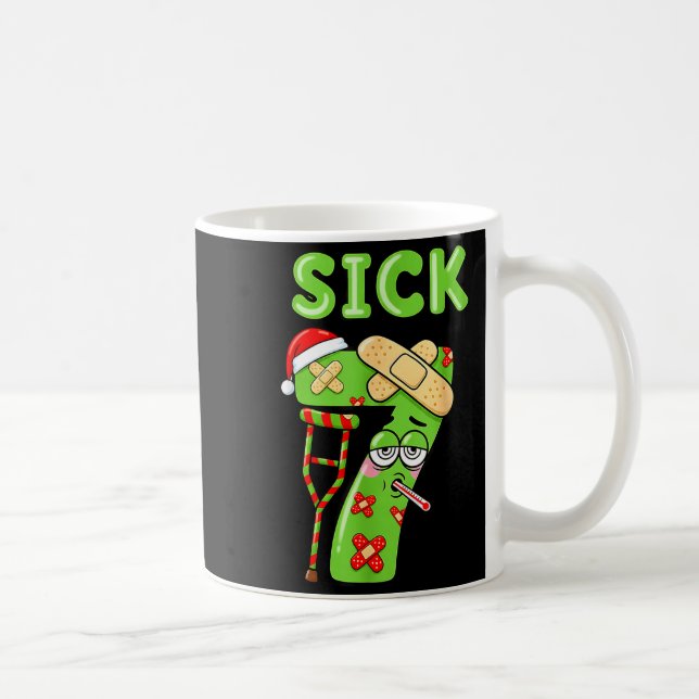 Sick Seven Meme 67 Number Santa Hat Christmas Men  Coffee Mug (Right)
