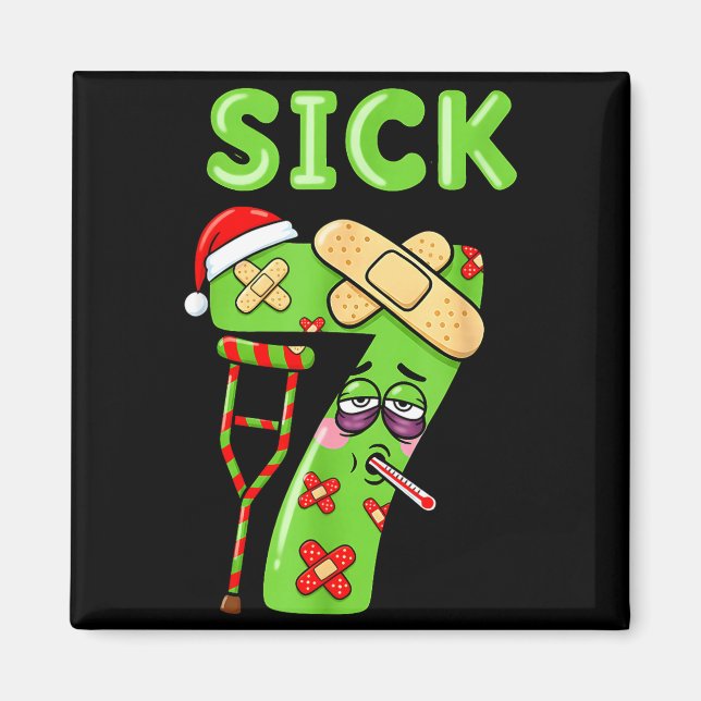 Sick Seven Meme 67 Six Seven Santa Hat Christmas P Magnet (Front)