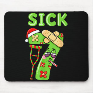 Sick Seven Meme 67 Six Seven Santa Hat Christmas P Mouse Pad