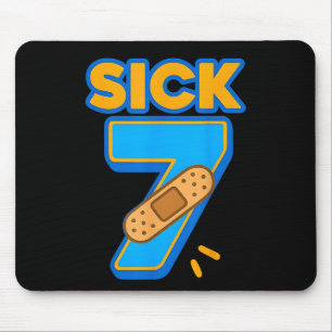 Sick Seven Meme Six Seven Sick 7 Funny Birthday By Mouse Pad
