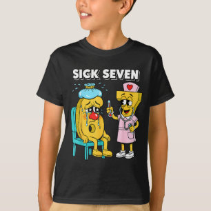 Sick Seven Meme Six Seven Sick 7 Funny Nurse Women T-Shirt