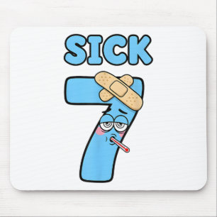 Sick Seven Meme Tee 67 Six Seven Funny Wordplay _1 Mouse Pad