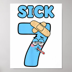 Sick Seven Meme Tee 67 Six Seven Funny Wordplay _1 Poster
