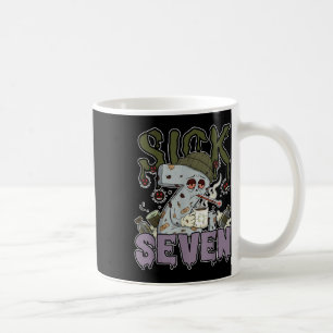 Sick Seven Meme Tee 67 Six Seven Funny Wordplay  Coffee Mug