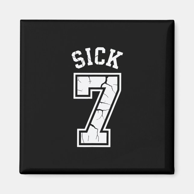 Sick Seven Meme Tee Six Seven Fun  Magnet (Front)