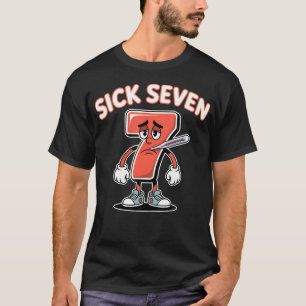 Sick Seven Meme Tee Six Seven Fun Wordplay
