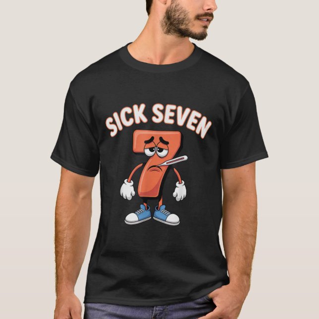 Sick Seven Meme Tee Six Seven Fun Wordplay _6  (Front)