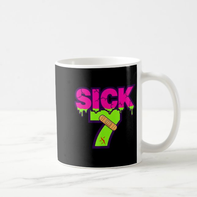 Sick Seven Meme Tee Six Seven Fun Wordplay Drip  Coffee Mug (Right)