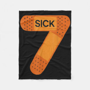 Sick Seven Meme Tee Six Seven Funny Wordplay _1 Fleece Blanket