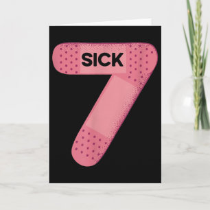 Sick Seven Meme Tee Six Seven Funny Wordplay Card