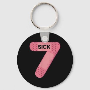Sick Seven Meme Tee Six Seven Funny Wordplay  Keychain