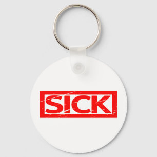 Sick Stamp Keychain