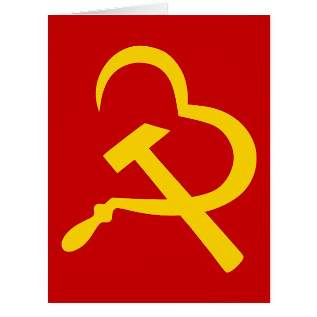 Sickle And Hammer, Heart, Love, Communism (Front)