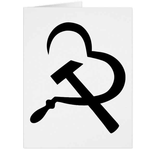 Sickle And Hammer, Heart, Love, Communism (Devant)