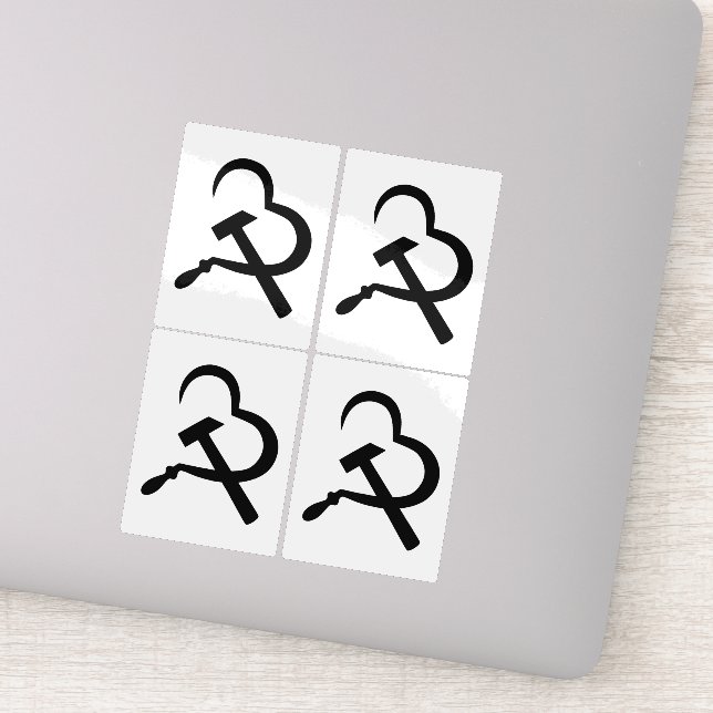 Sickle And Hammer, Heart, Love, Communism (Detail)