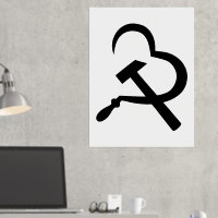 Sickle And Hammer, Heart, Love, Communism
