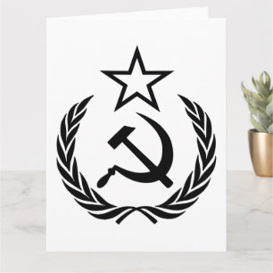 Sickle And Hammer, USSR, CCCP, Communism Card