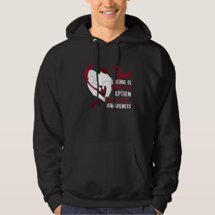 Sickle Cell Anemia Awareness   Burgundy Ribbon Hoodie