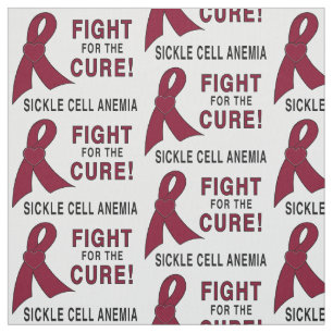 Sickle Cell Anemia Awareness: Fight, Cure! Fabric