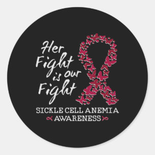 Sickle Cell Anemia Awareness Month For Her And Him Classic Round Sticker