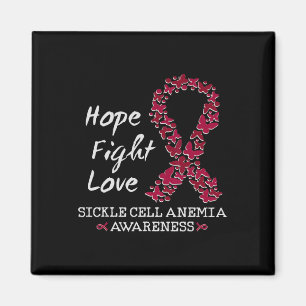 Sickle Cell Anemia Awareness Month Hope Fight Love Magnet