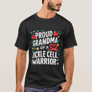 Sickle Cell Anemia Awareness Proud Grandma Warrior T-Shirt