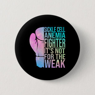Sickle Cell Anemia Awareness Retro Fighter And War 2 Inch Round Button