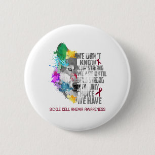 Sickle Cell Anemia Awareness Ribbon Support Gifts 2 Inch Round Button