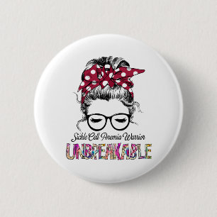 Sickle Cell Anemia Awareness Ribbon Support Gifts 2 Inch Round Button