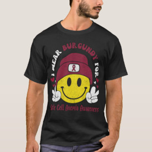 Sickle Cell Anemia Awareness Ribbon Support Gifts T-Shirt