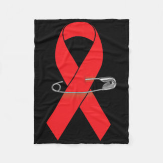Sickle Cell Anemia Awareness Walk Supporter Ribbon Fleece Blanket