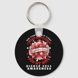 Sickle Cell Anemia Her Fight Is My Fight Wife Supp Keychain