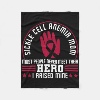 Sickle Cell Anemia Mom Hero  Fleece Blanket
