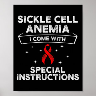 Sickle Cell Anemia Survivor Instruction Anemic War Poster